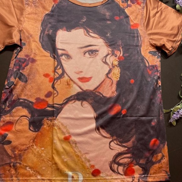 Disney Inspired Beauty and the Beast Belle Princess Women's Blouse - Picture 2 of 11